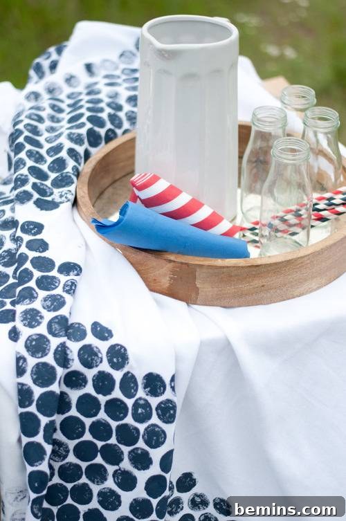 14 DIY Table Decor Projects to Elevate Your Dining Experience 13 Bubble Wrap Print Tablecloth