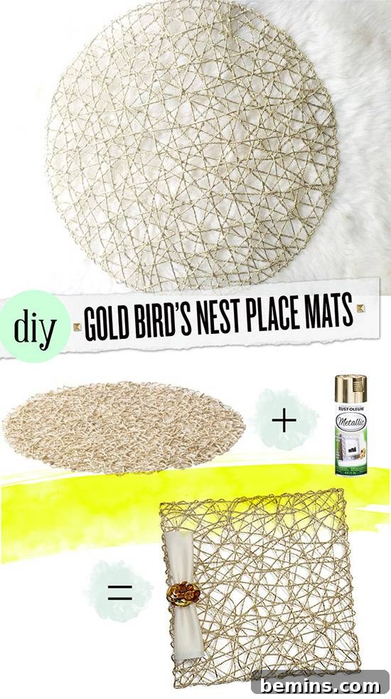 14 DIY Table Decor Projects to Elevate Your Dining Experience 15 Spray Paint Placemats