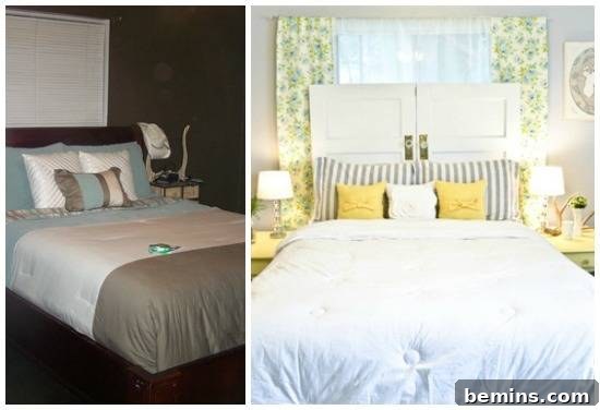 Yellow bedroom makeover for a cheerful and optimistic sleep space