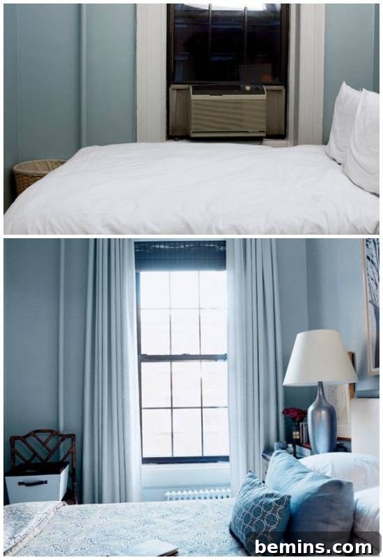 Turquoise bedroom makeover for a tranquil and calming sleep space