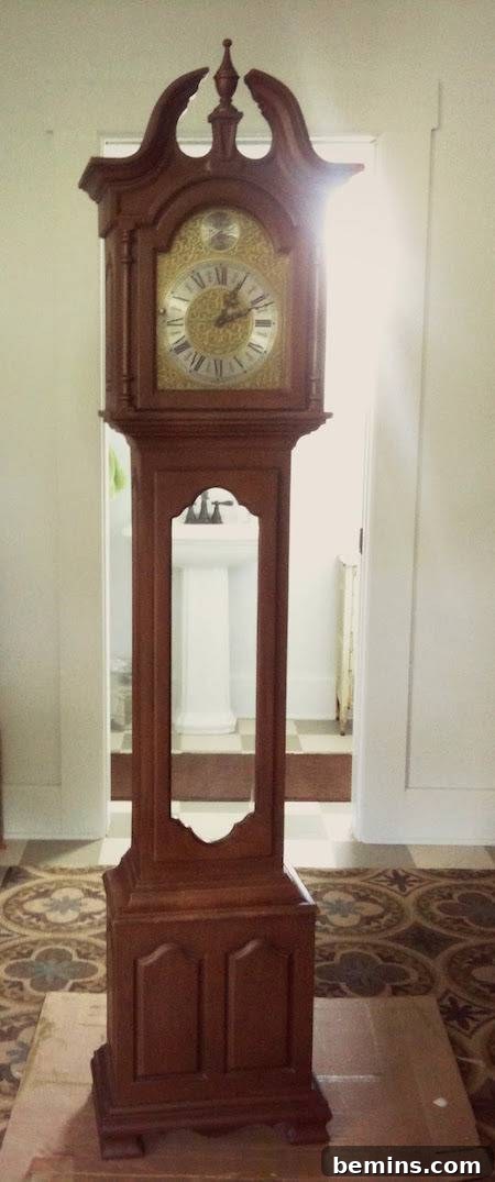 Top Painted Furniture Transformations: Editors' Picks 17 Plastic grandfather clock before makeover