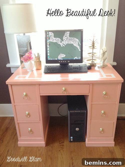 Top Painted Furniture Transformations: Editors' Picks 20 Trashed roadside desk after makeover