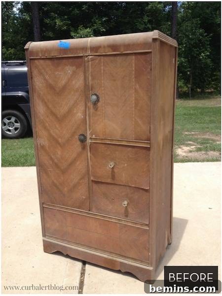 Top Painted Furniture Transformations: Editors' Picks 23 Wardrobe before makeover