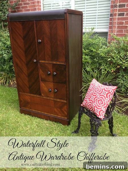 Top Painted Furniture Transformations: Editors' Picks 24 Wardrobe after makeover with painted top