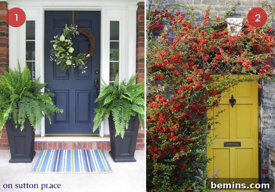 Boost Your Home's Curb Appeal: 10 Simple Steps 3 Front door flanked by tall planters
