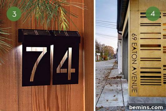 Light-Through House Number Cutouts