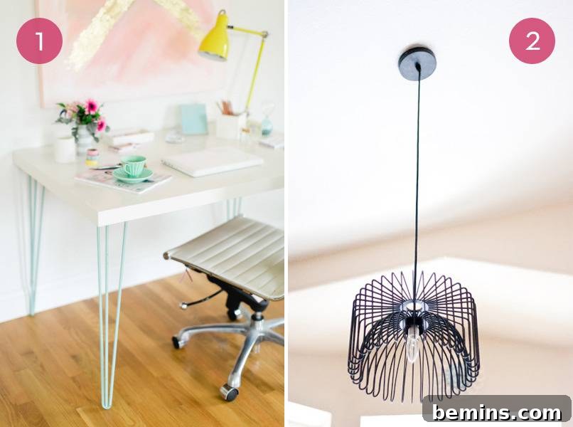 10 Genius IKEA Hacks to Reinvent Your Space 3 IKEA Coffee Table Hack: A modern desk transformation.