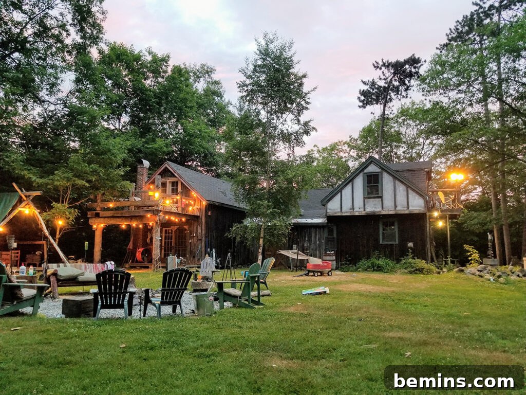 Inexpensive backyard lighting