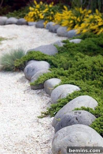 Stone garden path