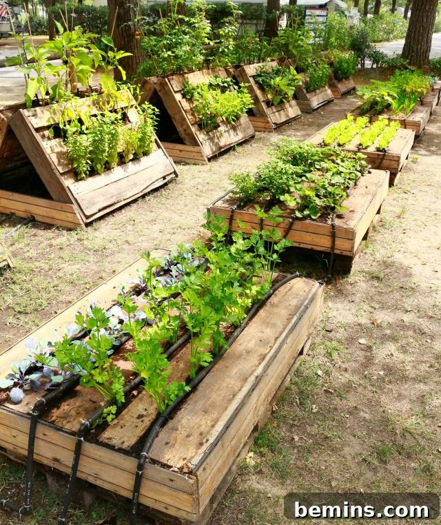 Pallet garden planters