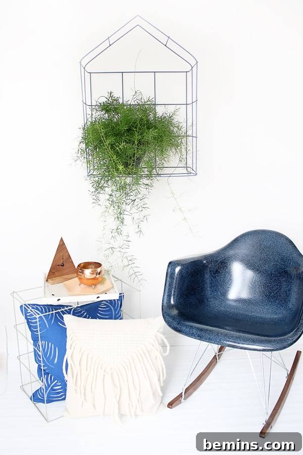 Wire Mesh Shelf Home Decor