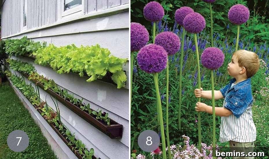 Innovative vertical garden showcasing various vegetables for space-saving cultivation