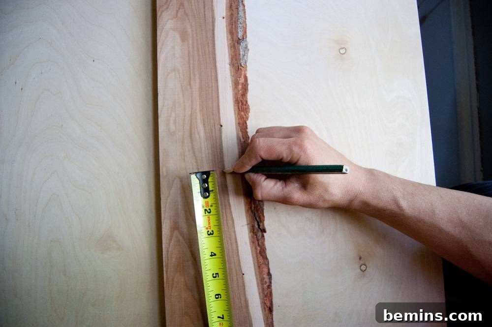 Measuring Wood for Desk Organizer