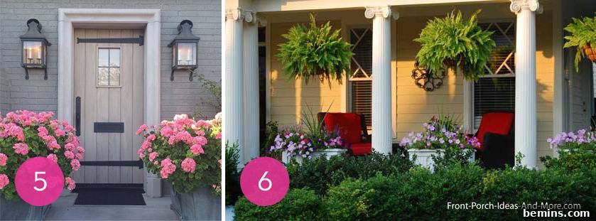 Porch with Hanging Plants