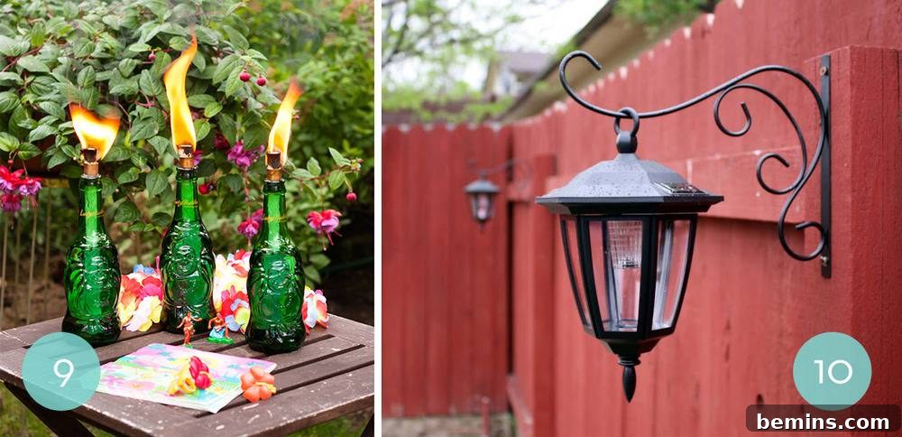DIY Lucky Buddha Tiki Torches