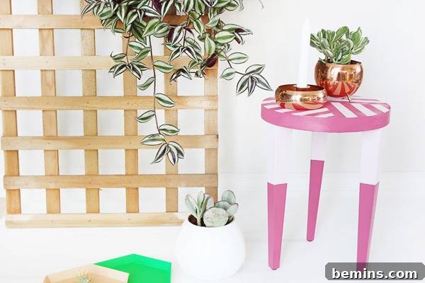 DIY Simple Stool Makeover: Before and After Transformation