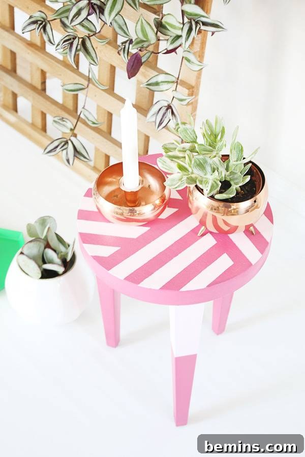 DIY Simple Stool Makeover: A Creative and Sustainable Home Decor Project