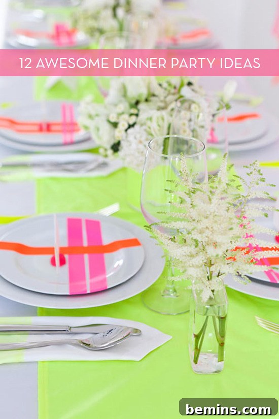 Neon Dinner Party Inspiration