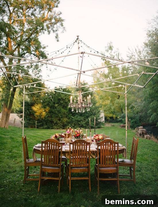 Alfresco Dinner Party Setting