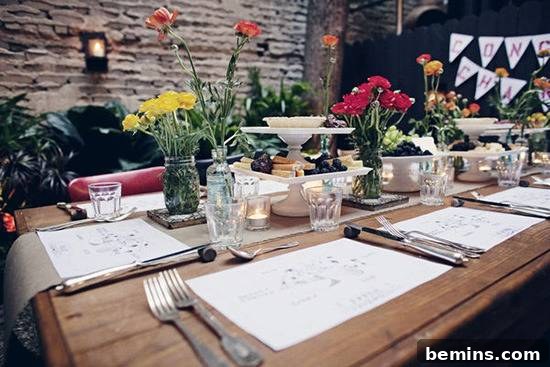 Outdoor Dinner Party Setting