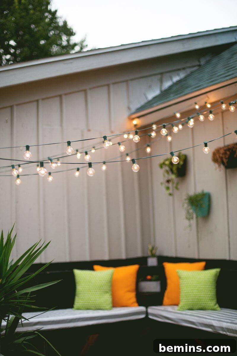 Outdoor Party Lighting with String Lights