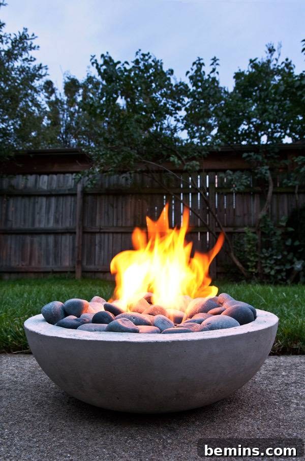 Crafting the Perfect DIY Summer Bash 9 DIY Concrete Fire Pit
