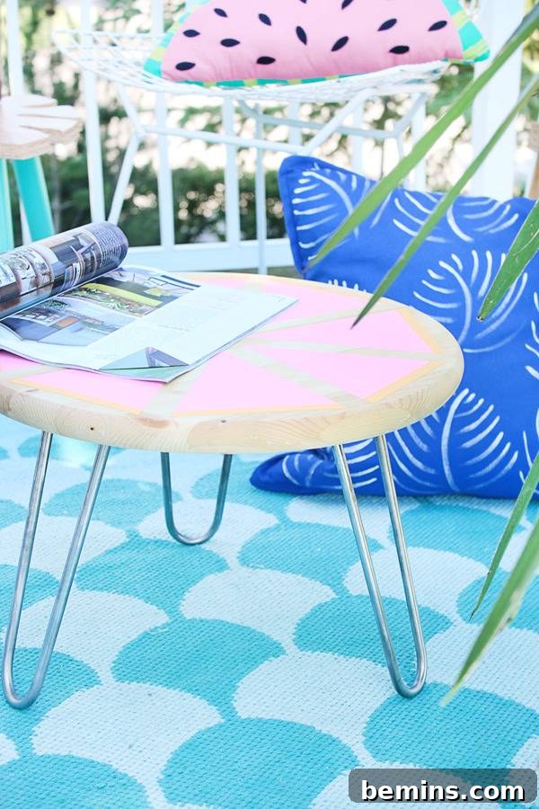 Materials for DIY Citrus Side Table