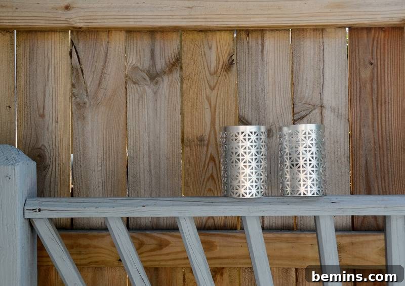 Crafting Geometric Solar Lanterns: A DIY Guide for Porch & Patio Ambiance 5 Finished Geometric Solar Lights in Outdoor Setting