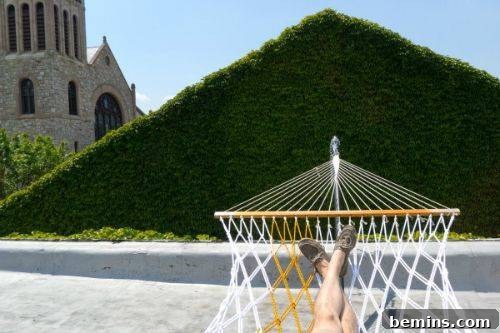 Colorblocked DIY Hammock