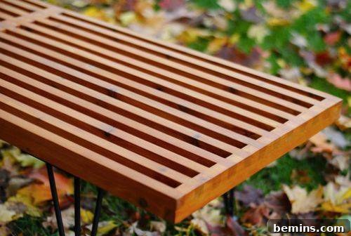 George Nelson-Inspired Slat Bench DIY