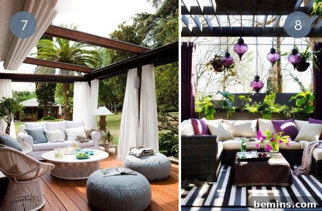 Outdoor Entertaining Space with Lighting and Seating