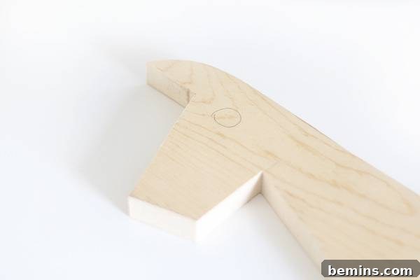 Measuring and Cutting a Notch in the Llama Wood Piece for Basket Attachment