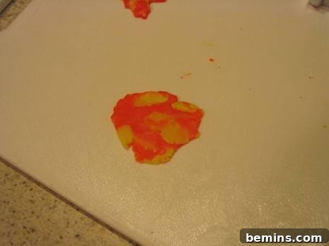 The waxy paper contains the design of the candy which looks like the original candy.