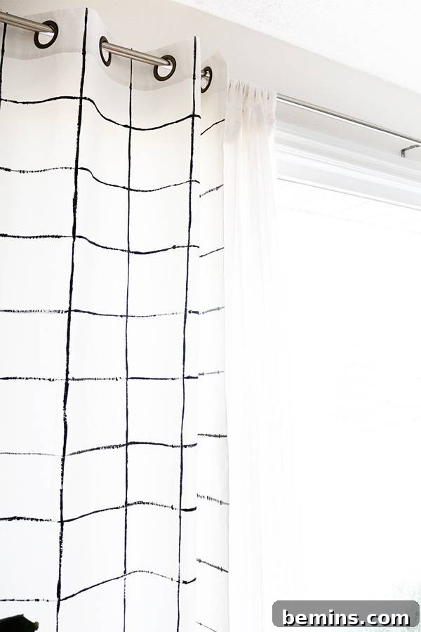 Close-up of Painted Grid Lines