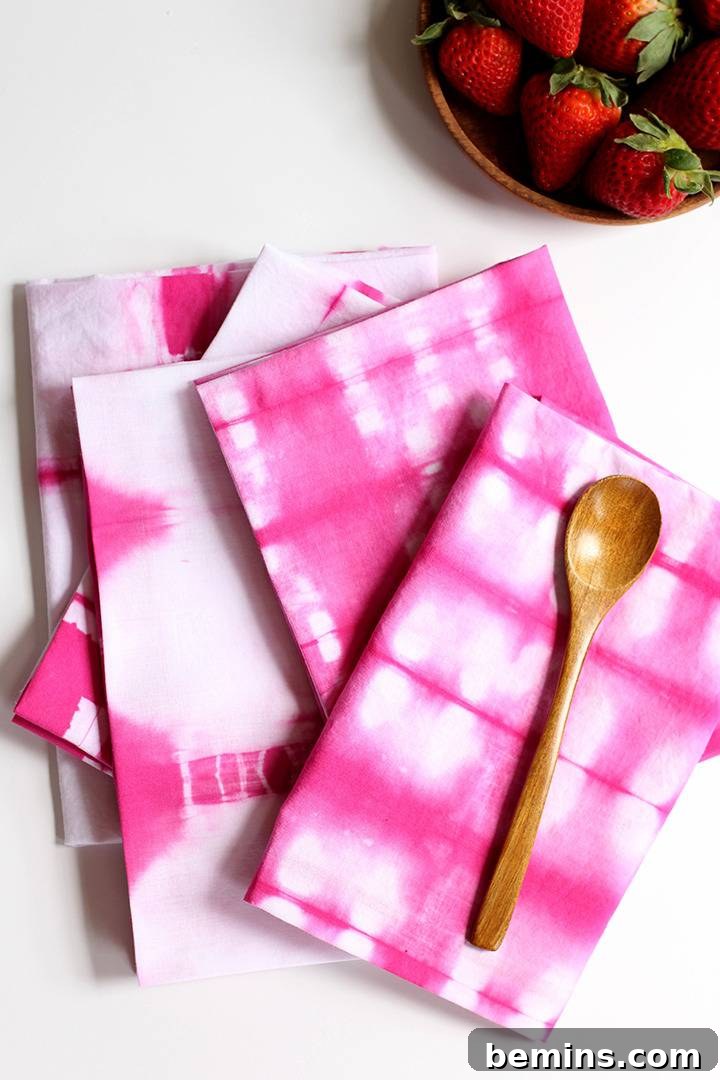 DIY Shibori Napkins: A Beginner's Guide 3 DIY Shibori Napkin Project