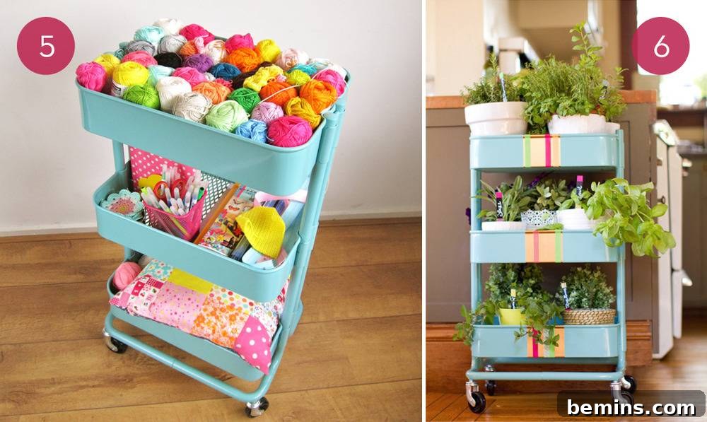 10 Genius IKEA Raskog Cart Hacks 5 IKEA Raskog Cart for Kitchen Storage