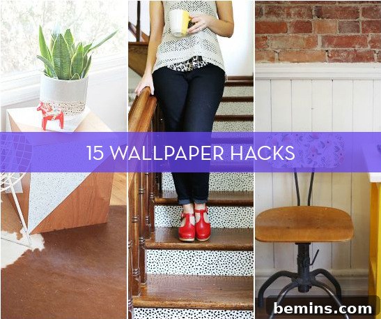 Wallpaper Uses: Vintage chair adorned with wallpaper, showcasing creative furniture update
