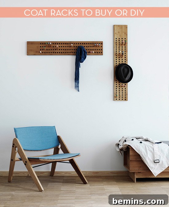 Minimalist Scoreboard Coat Rack