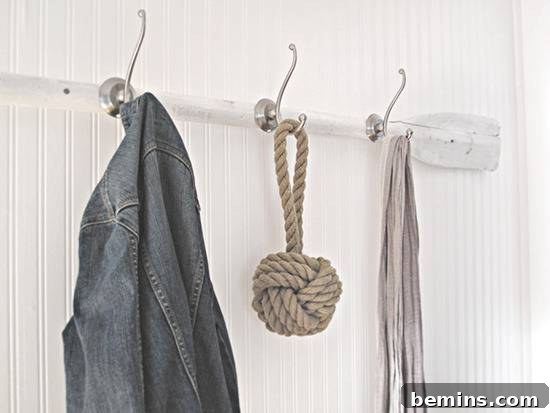 DIY Paddle Board Coat Rack