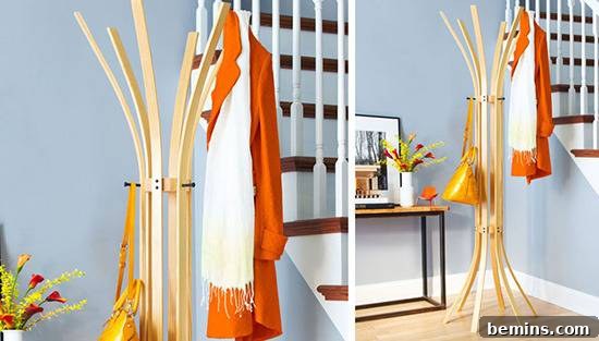 DIY Coat Rack Tree