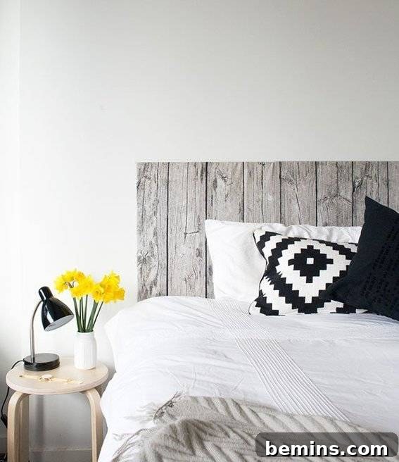DIY Fabric Wood Headboard