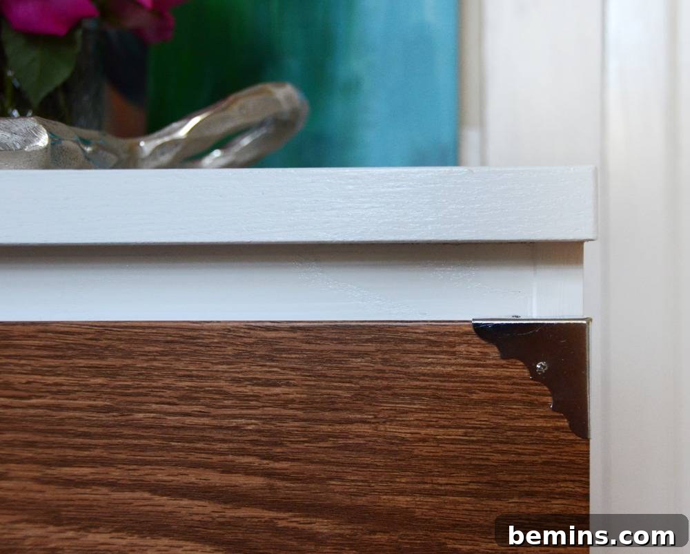 Before and After: An IKEA Malm Hack - Different angles of the final product.