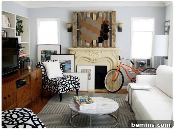 bicycle living room