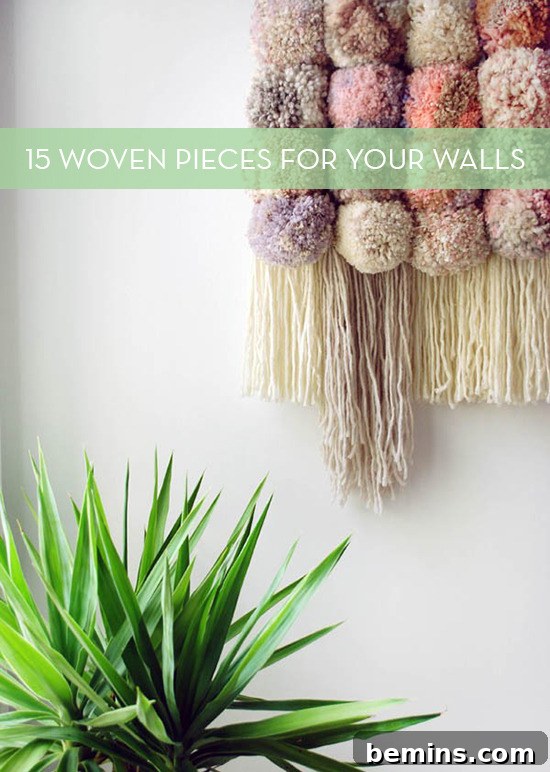 Charming Pom-Pom Wall Hanging