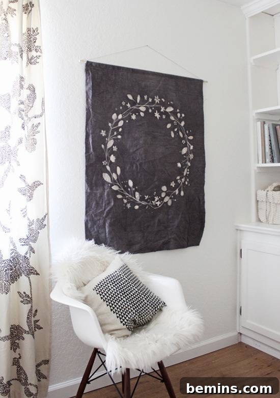 DIY Batik Dye Wall Hanging