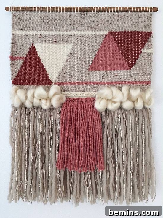 Triangle Mohair Wall Hanging