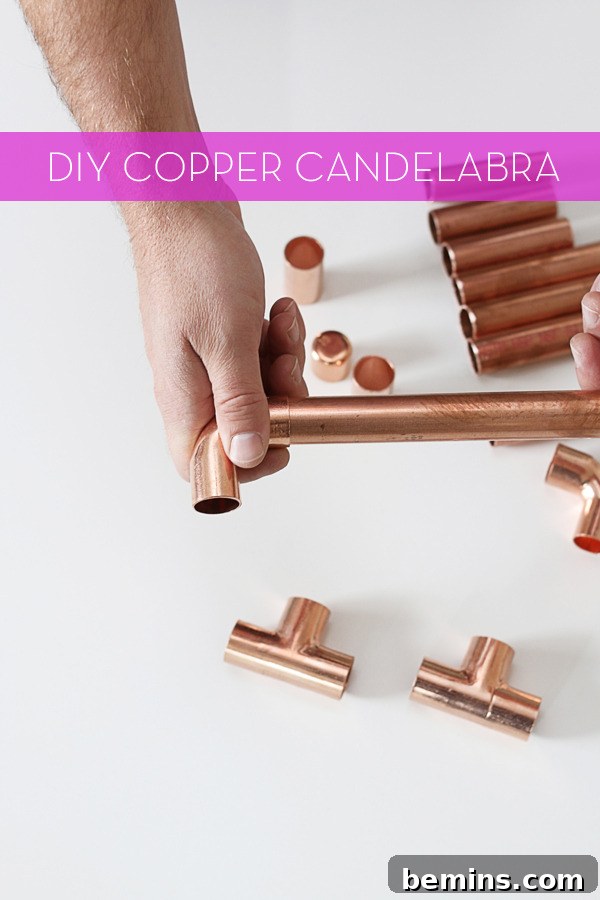 DIY Copper Candelabra: A Cozy Fall Project