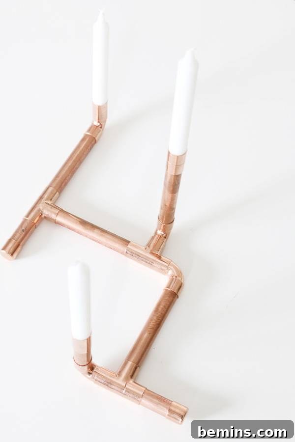 Copper Candelabra Materials List