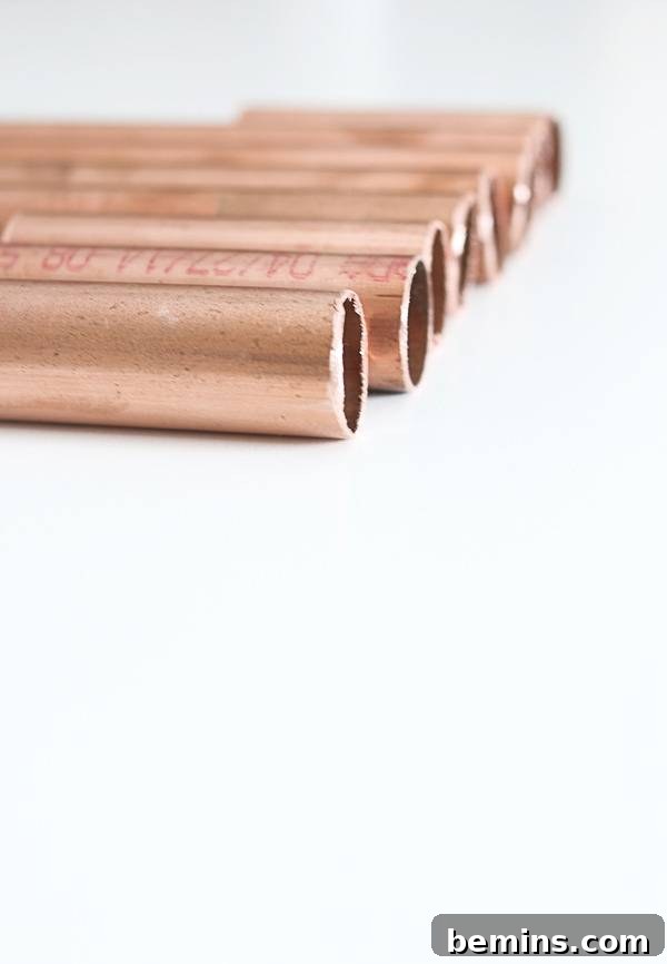 Sanding Copper Pipe Edges
