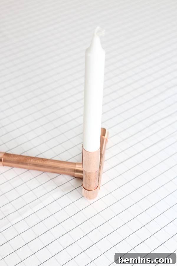 Completed Copper Candelabra Design